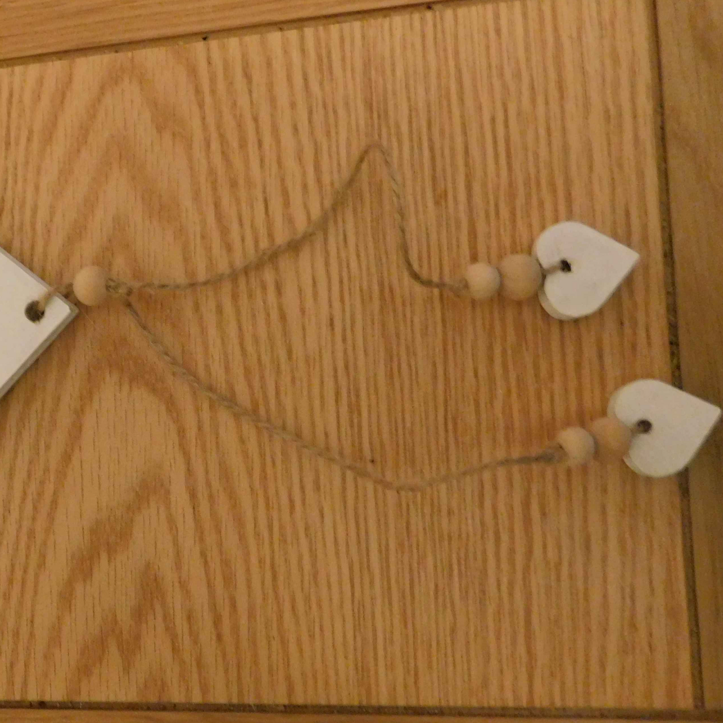 White Wooden Hanging Heart. Calon Gwyn, Wedding, Priodas, valentines.