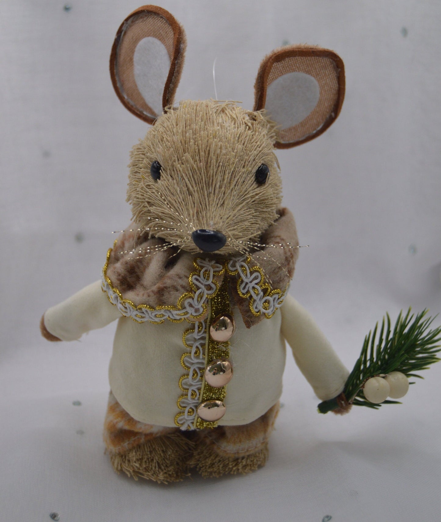 Plush Mouse Decorations, Clothes, White and Pink, Cute design