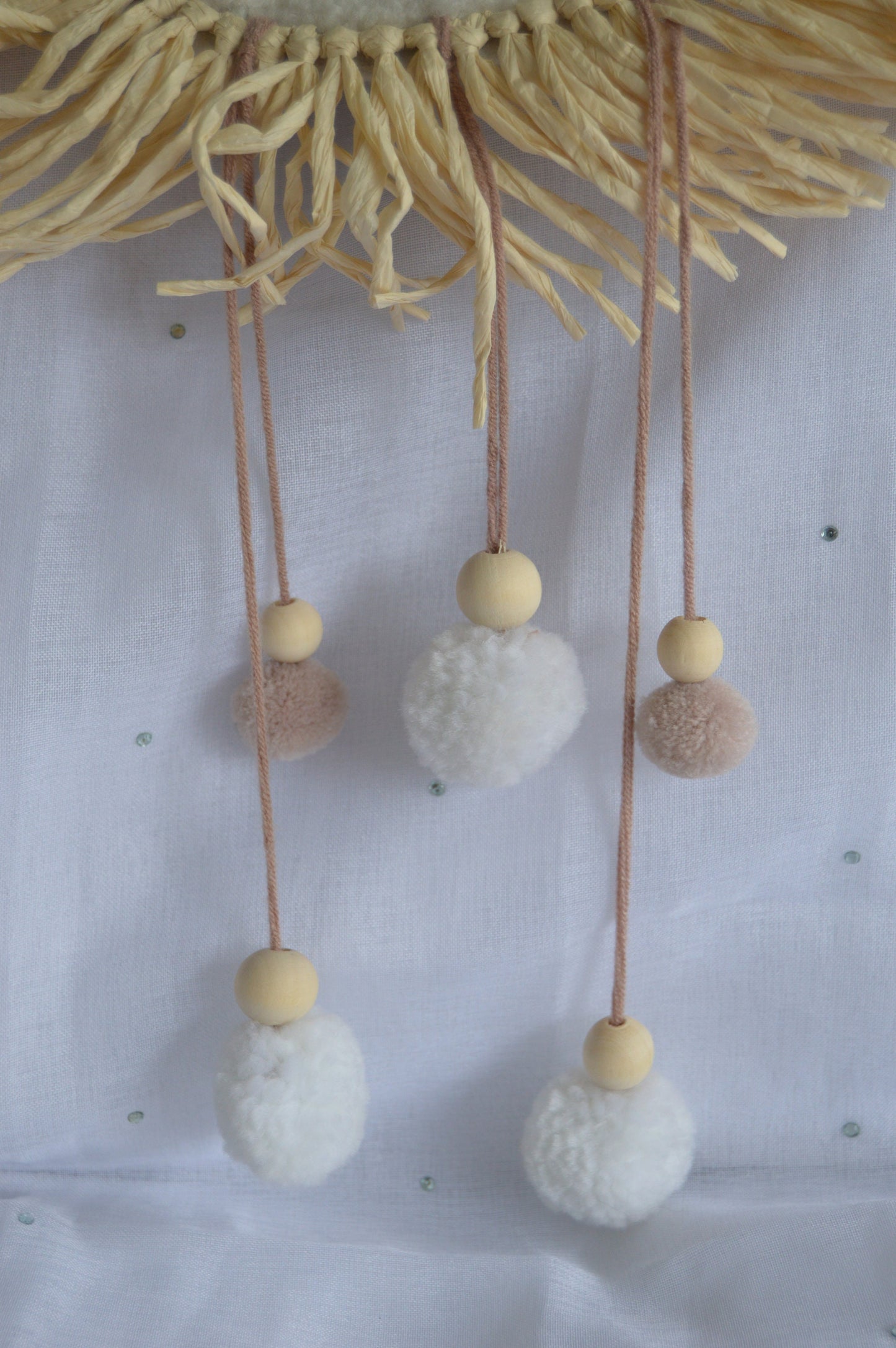 Lion Hanging Decoration, Dream Catcher, Nursery, size 50x35cm