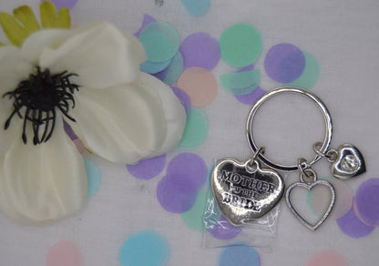 Amore Charm Keyring - Wedding Gift Keyring, Heart charm, Perfect Gift For That Special Helper On Your Wedding Day
