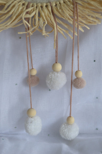 Lion Hanging Decoration, Dream Catcher, Nursery, size 50x35cm