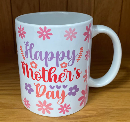 Mother's Day Flower Themed Mugs.